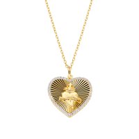 Collana Amen Donna Sacro Cuore in Argento Zircone CLSCCUG - CLSCCUG